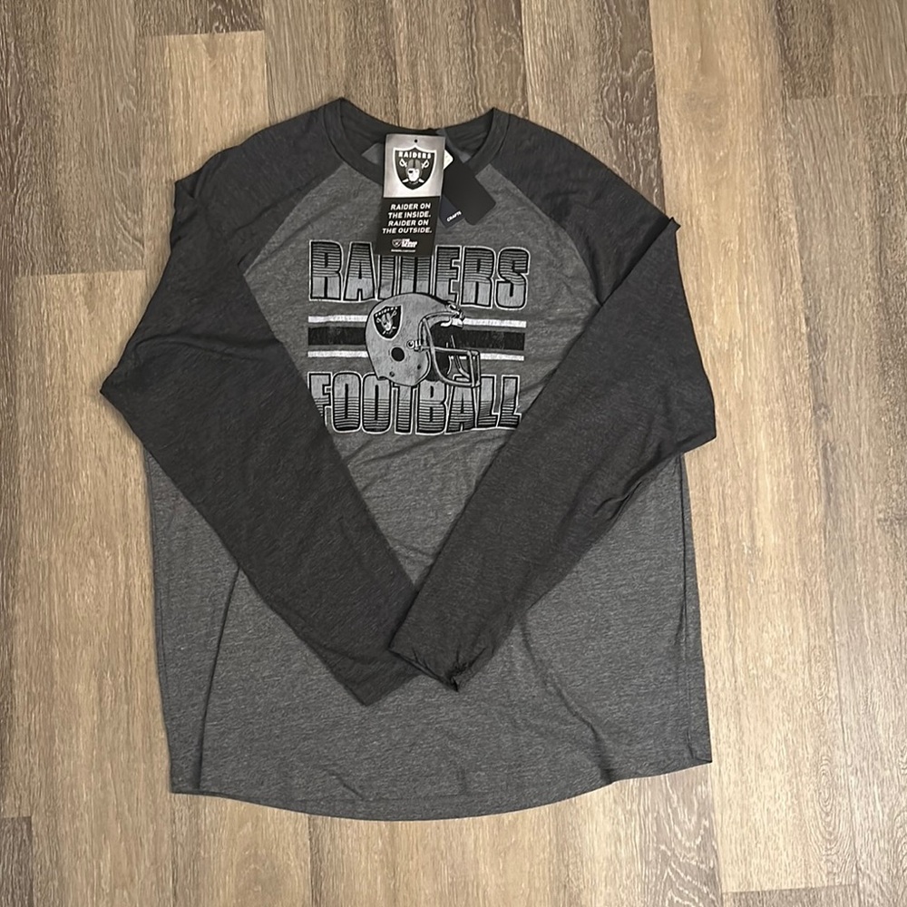 Riders by Lee Football Long Sleeve Tee - Gray